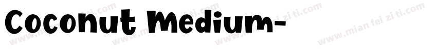 Coconut Medium字体转换